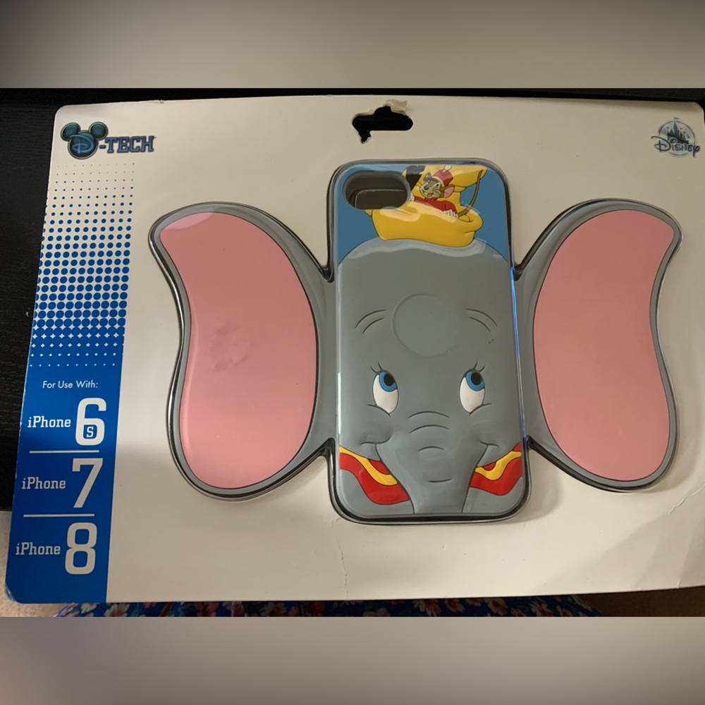 Disney Dumbo iPhone 6s, 7, 8 Case with Pink and Gray Ears